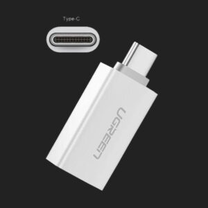 UGREEN US173 USB-A to USB Type-C Adapter - White